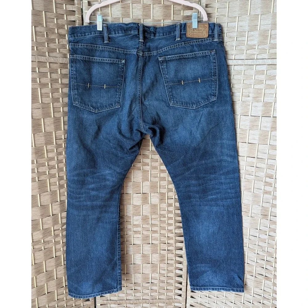 VTG Y2K Polo Ralph Lauren Straight‎ Leg Jeans Mens 40x30 90s Dad Jeans Americana